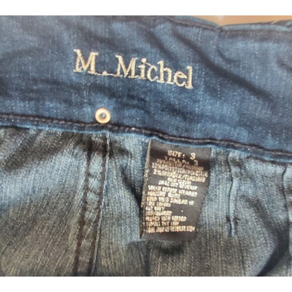 Vintage M Michel Jeans Womens Size 3 Retro Embellished Distressed Blue Jeans - Picture 7 of 12